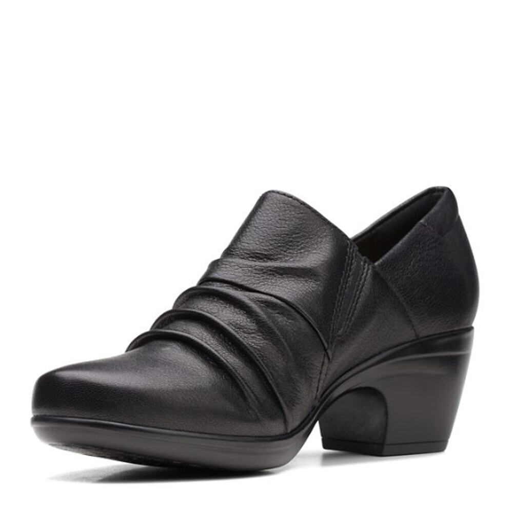 Clarks Emily Cove Women's Pump Black Leather Size 9 - Picture 5 of 9